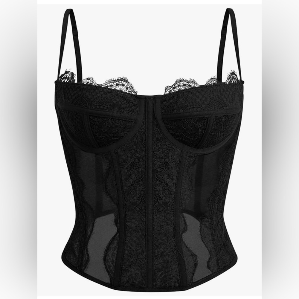 Amazon Black Lace Corset